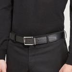 Ferragamo Кожаный ремень с пряжкой, Black - фото 6