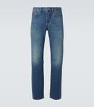 Прямые джинсы Straight средней посадки Frame, Dreamy Blue - фото