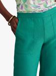 Широкие брюки из льна Pure Collection, нефритовый - фото 3