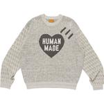 Свитер с логотипом Heart HUMAN MADE, серый - фото