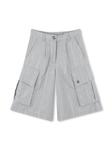 Dkny Kids шорты в полоску, серый - фото