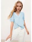Блузка 5330_голубой QS - фото 2
