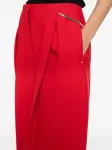 Брюки со складками спереди Sportmax, красный - фото 5