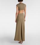 Платье макси с S-образной пряжкой Christopher Esber, Eucalypt - фото 3