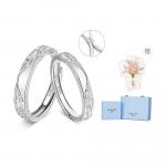 MOLADY Серебряное парное кольцо unisex - фото 3