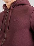 Худи с капюшоном на молнии Superdry Essential, Wine red - фото 3