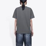 Футболка женская Balenciaga с рисунком, серый - фото 4