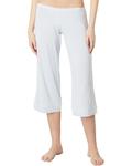 Пижама Eberjey Gisele - The Cropped Pajama Set, цвет Ice Blue/Ivory - фото 4