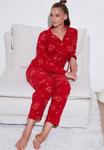 Пижамный комплект REGULAR FIT SET LELA, красный - фото