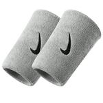 Nike Спортивный длинный напульсник дышащий защитный черно-белый Swoosh Sports - фото 4