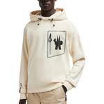 Худи с принтом логотипа Moncler Grenoble, белый - фото 6