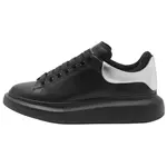 Кроссовки кожаные Alexander Mcqueen, черный / серебряный - фото