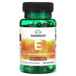 Swanson Витамин Е 100 мягких таблеток - фото