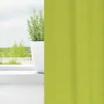 Плотные шторы с кольцами, 2 шт., зеленые, 175 x 140 см vidaXL - фото 3