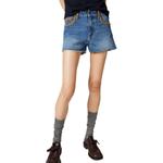 MIU MIU Женские шорты деним Diamond Blue - фото 3