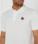 Футболка поло мужская Kenzo облегающего кроя с цветком, белый - фото 4