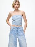 Топ Pull&Bear Pull&Bear , Blue denim - фото 2