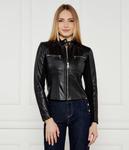 Кожаная куртка Slim fit Liu Jo, черный - фото