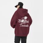 Унисекс худи Ice Flying, Бордовый [Обычная версия] - фото 5