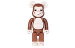 BE@RBRICK X Clot Monkey Edison Chen Juice Brown - фото