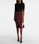 Вязаный топ Saint Laurent, нуар - фото 2