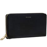 Кожаный клатч на молнии из коллекции Champs Gala, черный - фото 5