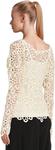 Топ Norma Kamali Off Shoulder Raglan Top, Cream - фото 3