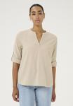 Блуза LENA SOLID Kaffe, бежевый - фото 3