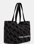 Хлопковая сумочка Karl Lagerfeld, черный - фото 2