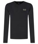 Лонгслив мужской Ea7 базовый, черный - фото