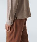 Хлопковый поло свитер Zegna, Light taupe - фото 6