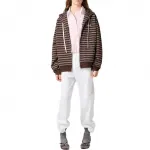 MIU MIU Толстовка с капюшоном на молнии, Dark Brown - фото 2