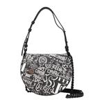 Черные сумки через плечо из полиэстера Just Cavalli, черный - фото 3