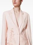 TWINSET пиджак с вышивкой, розовый - фото 5