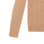 Пуловер с вышивкой пони и косой вязкой Polo Ralph Lauren, верблюжий - фото 7