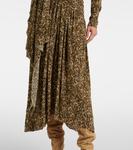 Платье макси с леопардовым принтом Zeidi Isabel Marant, коричневый - фото 5