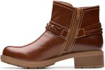 Женские ботильоны Clarks Hearth Kaylie, Tan Leather - фото 3