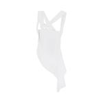 Блуза Rhude Asymmetrical Draped Blouse, White - фото 2