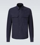 Рубашка из поплина Moncler, Navy Blue - фото