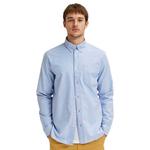 Рубашка с длинным рукавом Selected Regrick Oxford Flex, синий - фото
