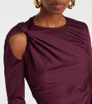 Джерси топ Victoria Beckham, Merlot - фото 4