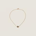Металлическое ожерелье MIU MIU, черный - фото
