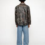 Кожаная куртка унисекс Stussy, цвет Washed Black - фото 8