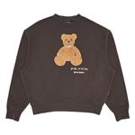 Свитер Palm Angels Bear In Mind Crew, Dark Grey/Brown - фото