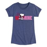 Футболка с рисунком Peanuts Snoopy Be' Mine для девочек 7–16 лет Licensed Character - фото