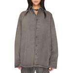 Длинный рукав Джимовая рубашка Acne Studios, Угольно-серый - фото 3