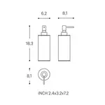 Дозатор мыла Architect S+ Cosmic, матовое золото - фото 3