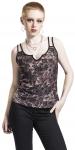 Топ Outer Vision Lace Flowers, коричневый/черный - фото 4