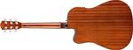 Акустическая гитара Fender CD-60SCE Solid Mahogany Top Cutaway Dreadnought Acoustic Electric Guitar, Walnut FB, All-Mahogany - фото 3