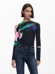 Desigual Лонгслив в черном цвете - фото 4
